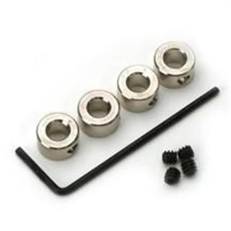 Dubro Products 0.12 in. Dura Collars, Nickel Plated DUB139